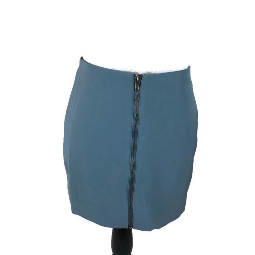 Forever 21 Blue Mini Skirt with Zipper Size Small - Picture 2 of 8